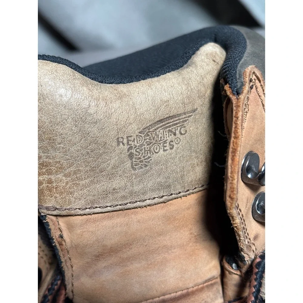 Red Wing Shoes Mens 8 D Leather Safety Toe Work Boots Utility EH Industrial